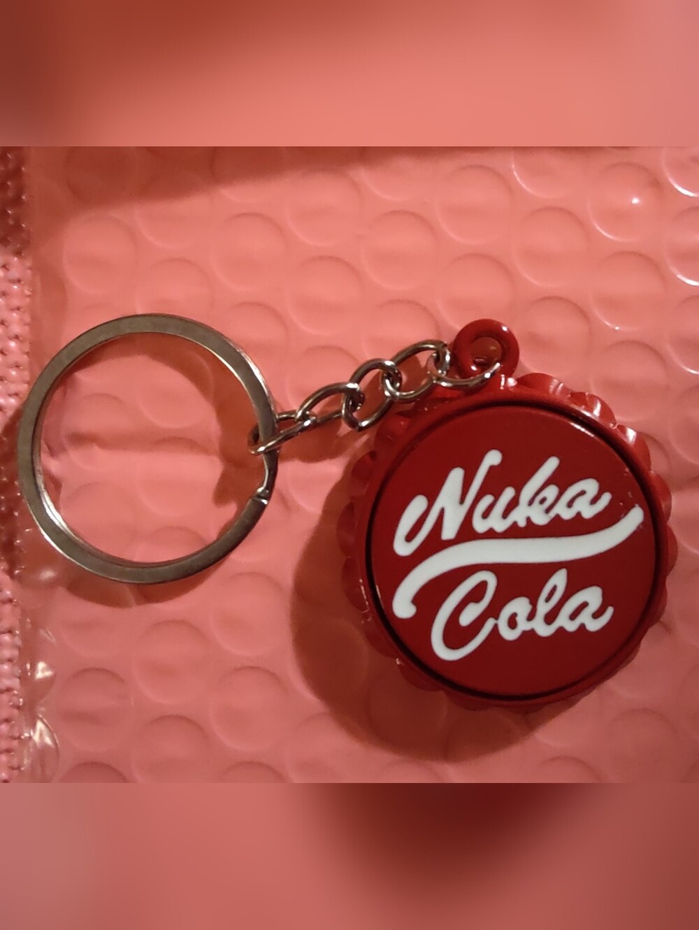 Nuka Cola Red Bottle Cap Bottle Opener Keychain